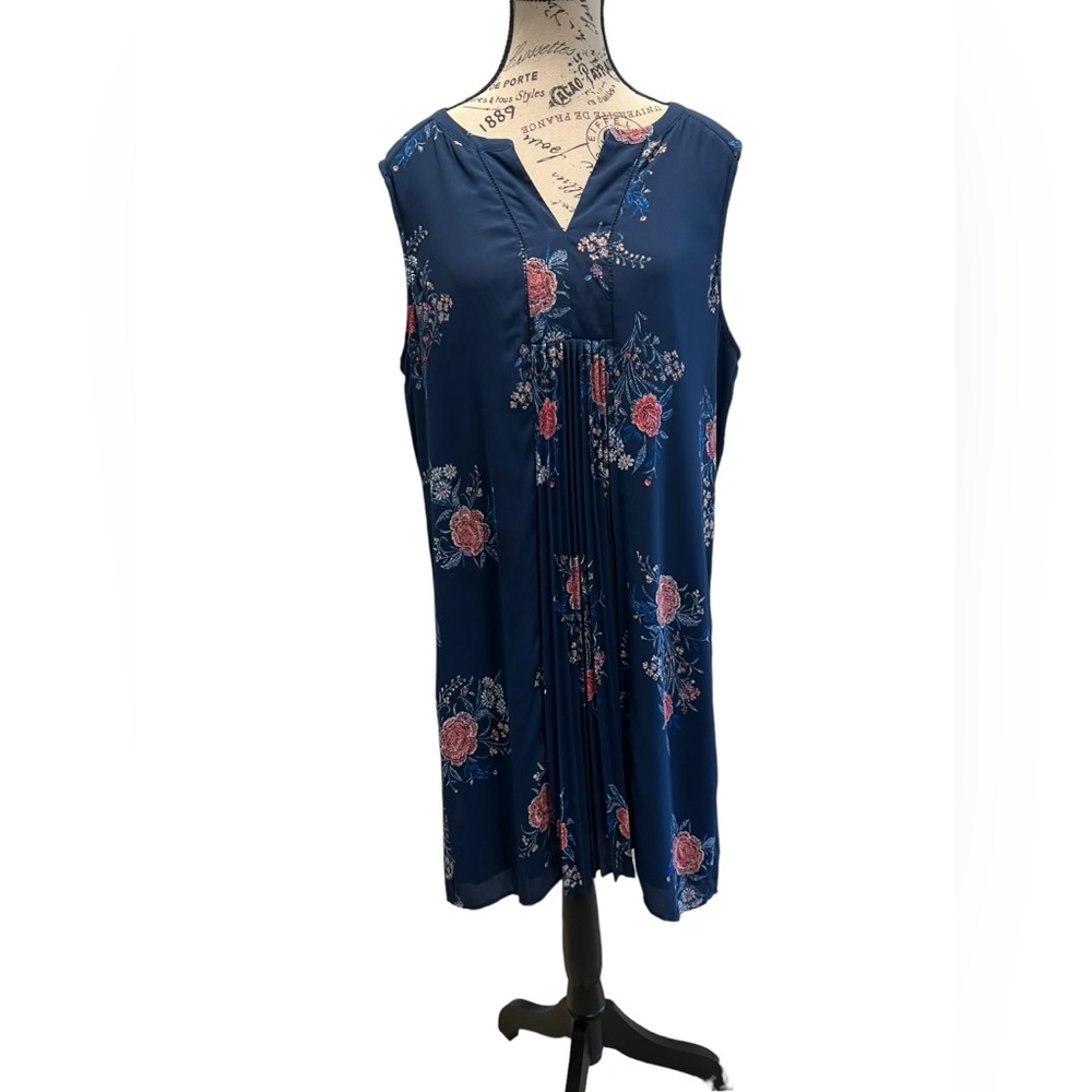 DR2 blue floral dress Size XL